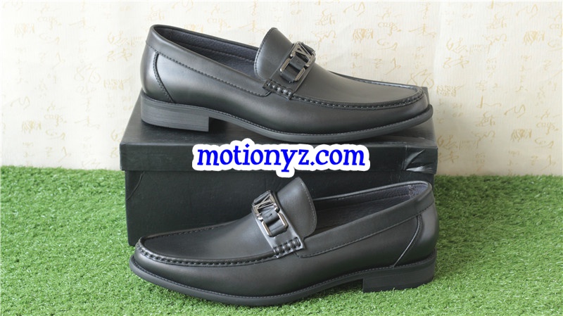 Men Brand Leather Shoes Black